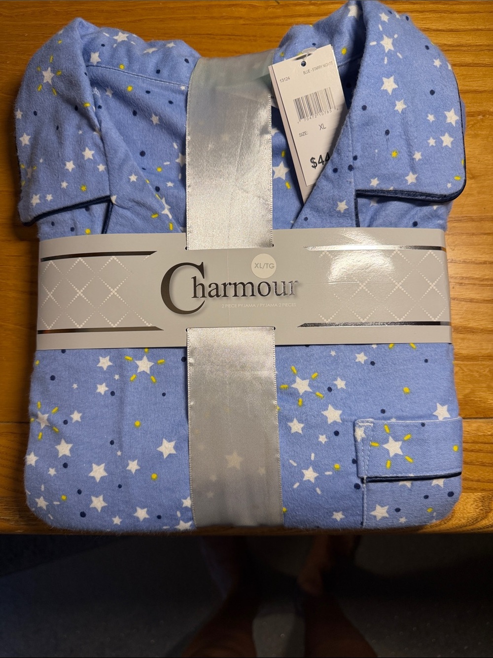 Elle Light Blue Star and Dot Pajama Set